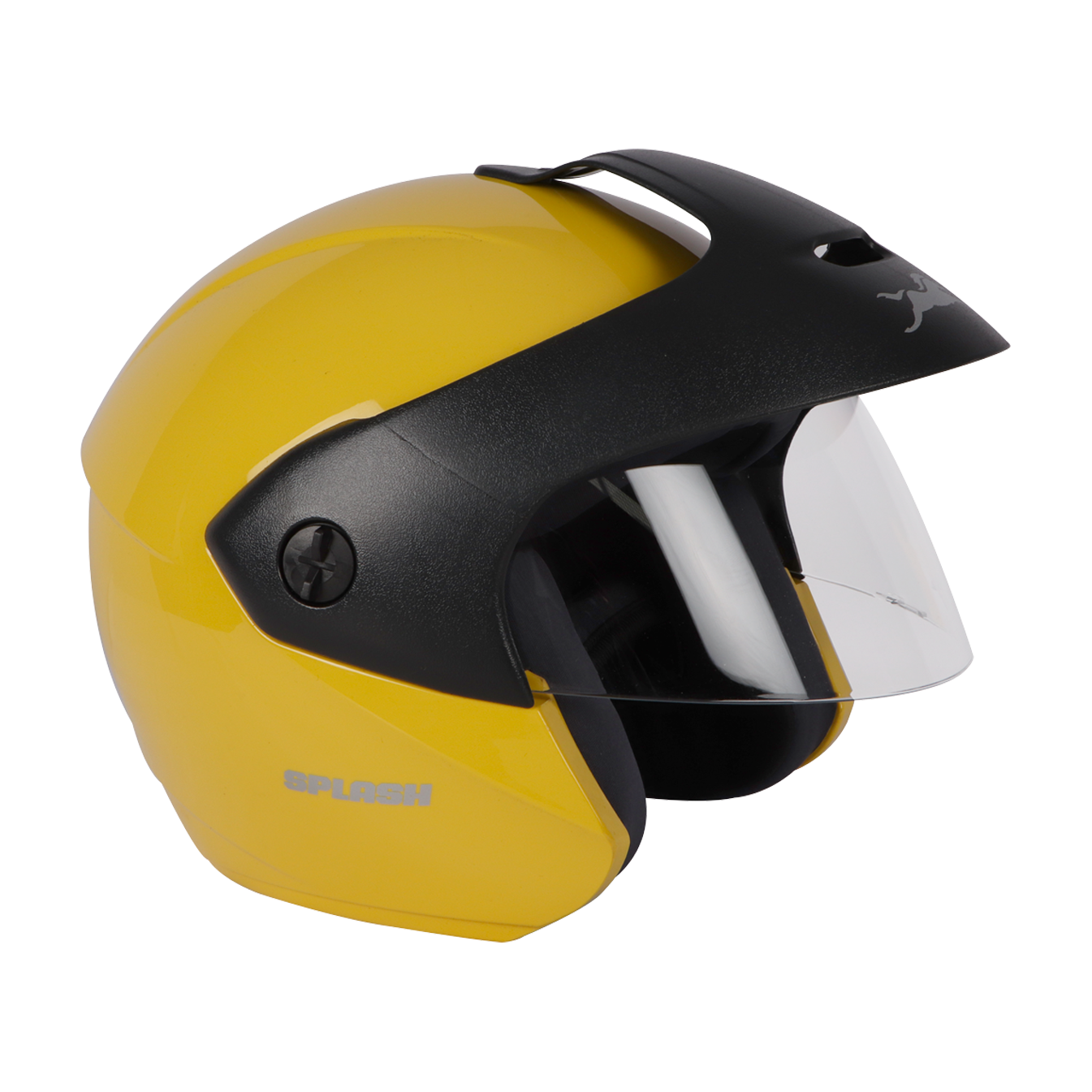 TVS Half Face Helmet Yellow/Black - Durable & Stylish for Riders